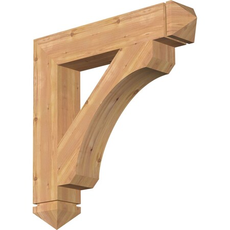 Legacy Arts & Crafts Smooth Bracket, Western Red Cedar, 5 1/2W X 32D X 32H